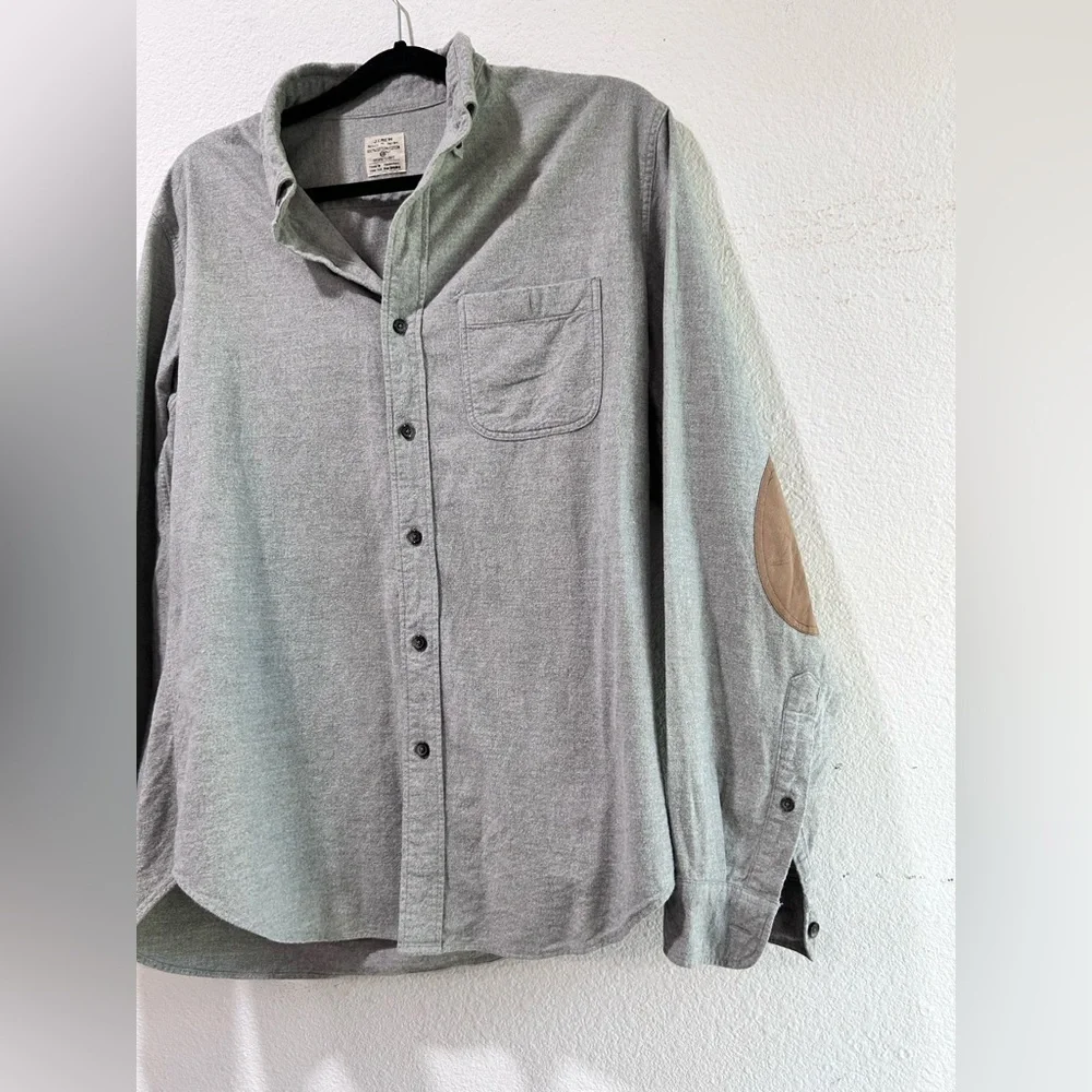 j crew shacked/ Gray Button-Down Shirt